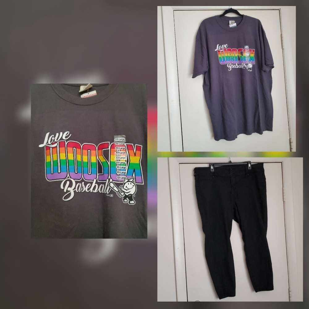 *NWT* Pride Love Woosox Baseball Graphic T-Shirt - Picture 11 of 11